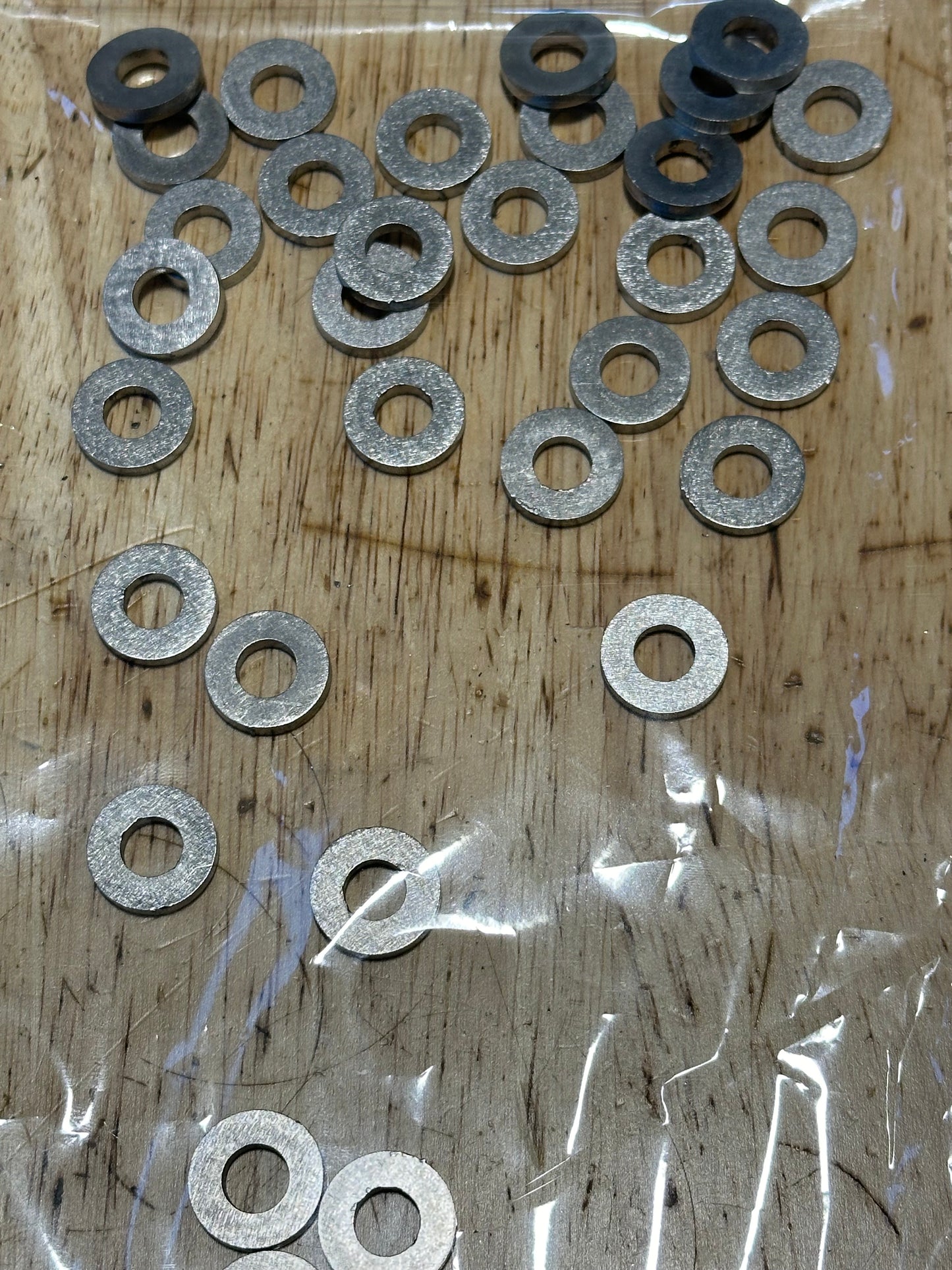 .117” stainless washers for head studs JS550 Kawasaki