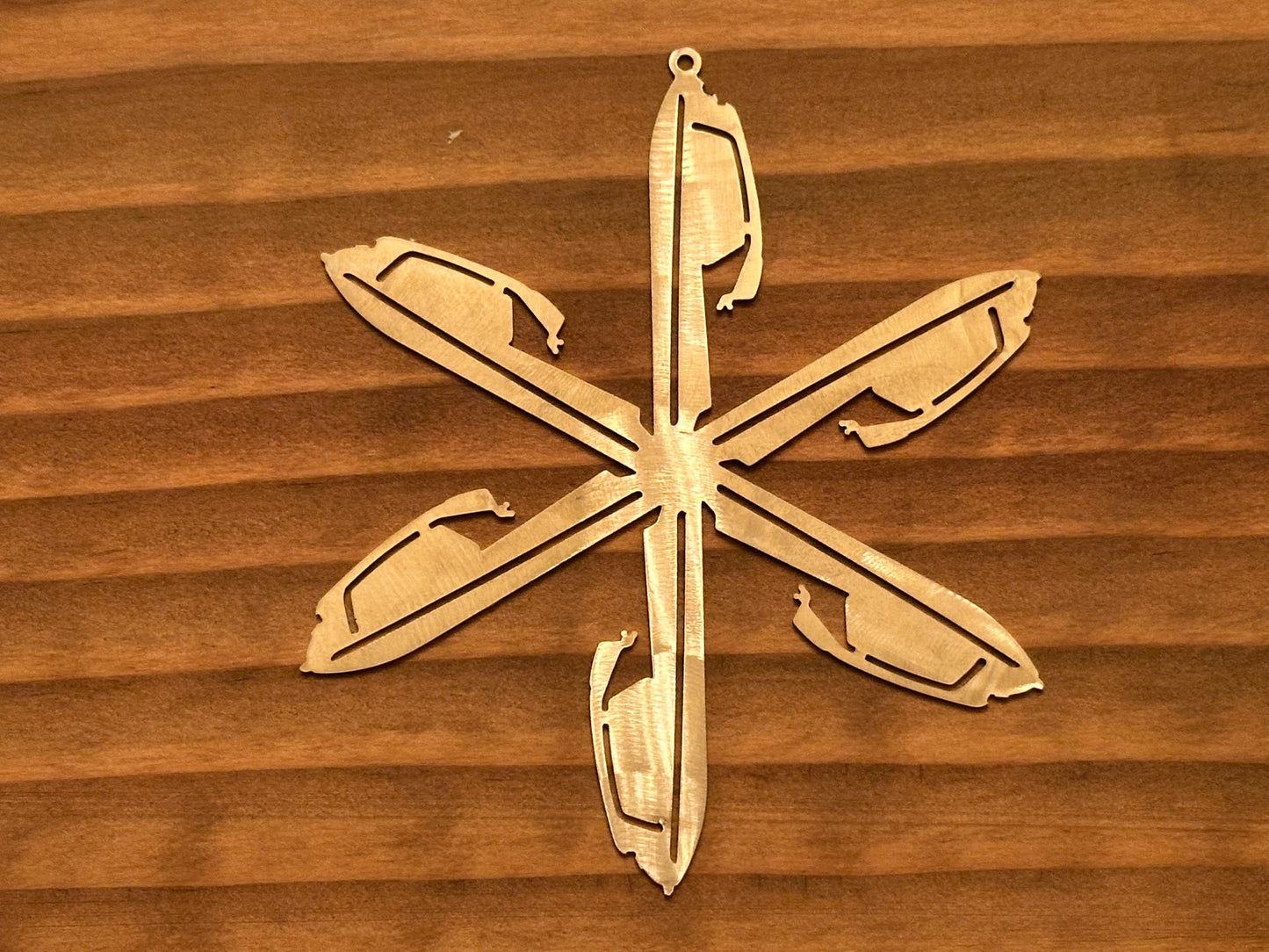 Stand up jet ski snowflake ornament